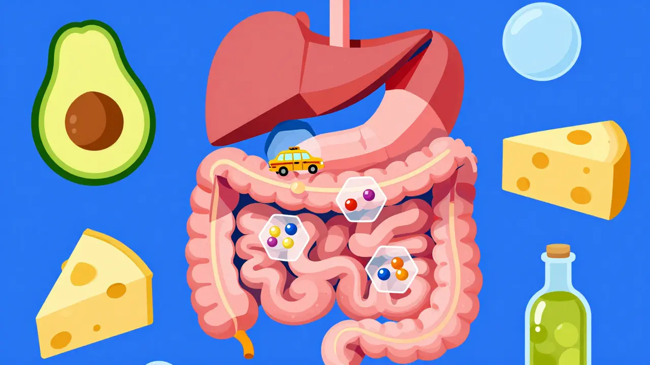 How Fatty Foods Boost Absorption of Lipid-Based Medications
